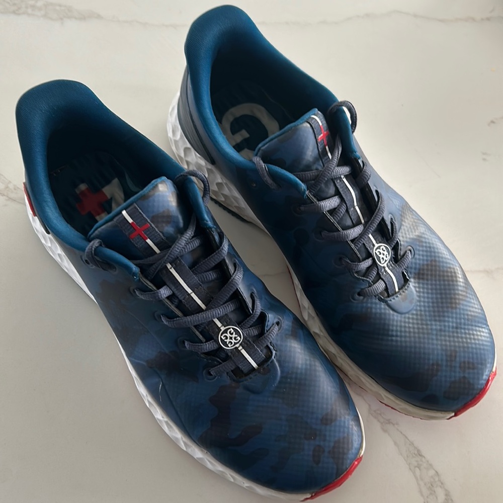 G/FORE Blue Athletic Running Shoes with Cushioned Midsole